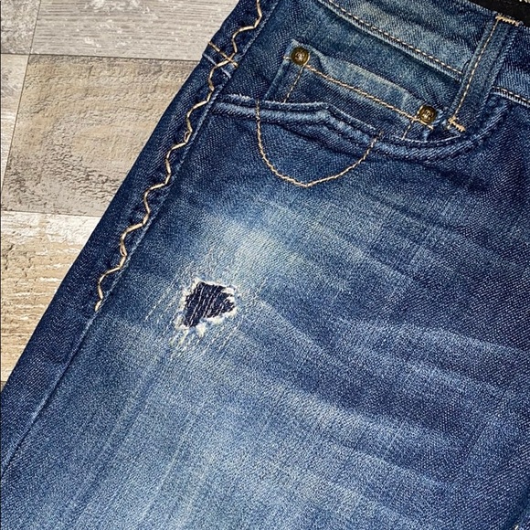 Womens ReRock for Express Factory Distressed Jeans - Picture 4 of 10